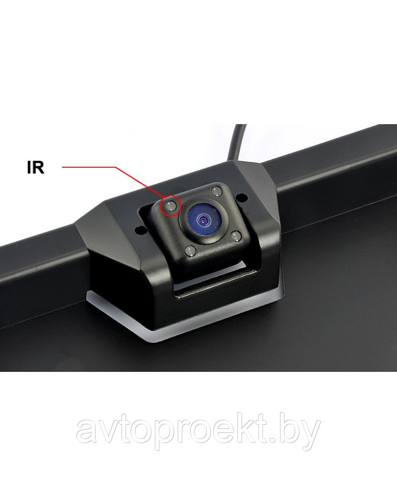 Камера заднего вида в рамке номерного знака Interpower IP-616IR - фото 2 - id-p104384560