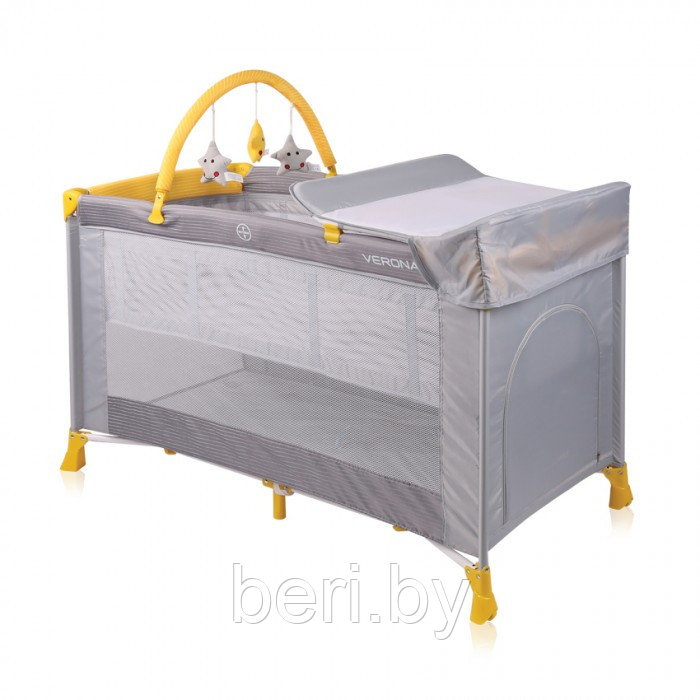 Манеж двухуровневый Lorelli VERONA 2 PLUS, манеж-кровать с пеленальной доской, разные цвета - фото 5 - id-p104391740