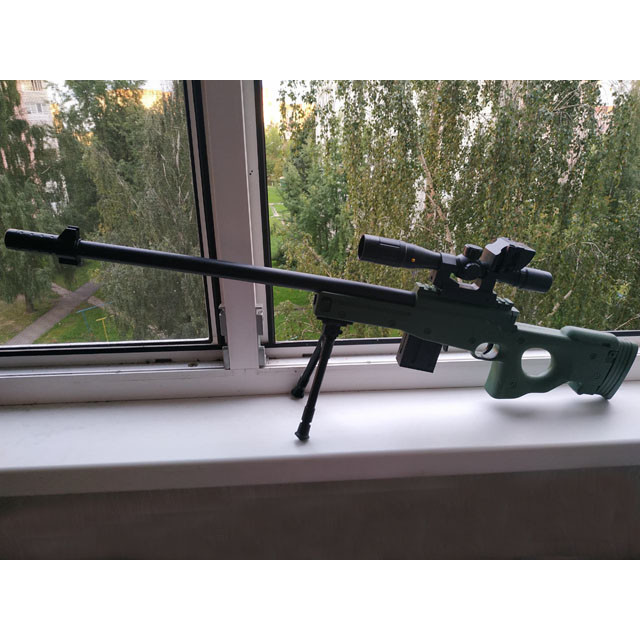 Пневматическая снайперская винтовка AWP L96 с оптическим прицелом