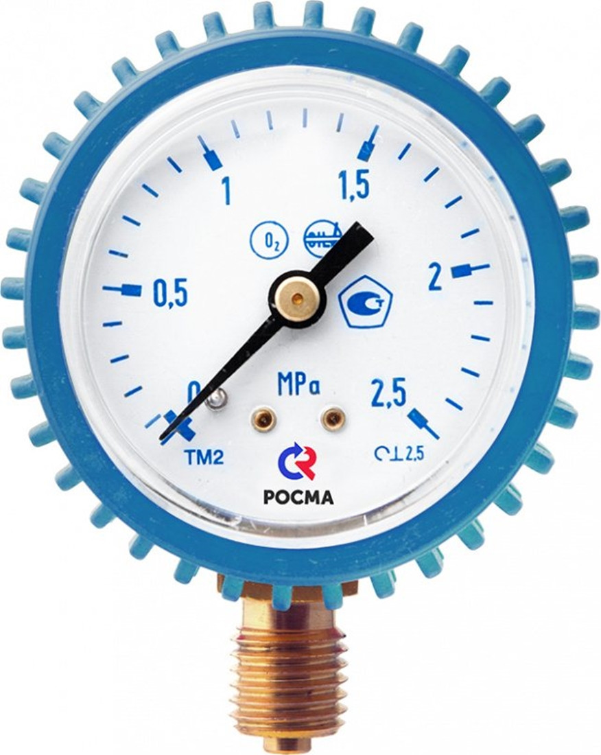 Манометр сварочный ТМ-210Р.00(0-40МРа)M12x1,5.2,5. О2
