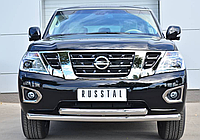 Защита переднего бампера d76 (дуга) d76 (дуга) Nissan Patrol (2014-2019)