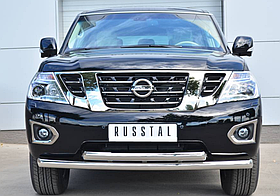 Защита переднего бампера d76 (дуга) d76 (дуга) Nissan Patrol (2014-2019)