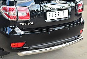 Защита заднего бампера d76 (дуга) Nissan Patrol (2014-2019) № PATZ-001733