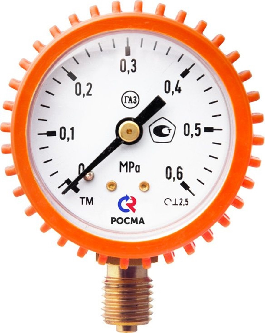 Манометр сварочный ТМ-110Р.00(0-0,6MPa)M12х1,5.2,5 С3Н8