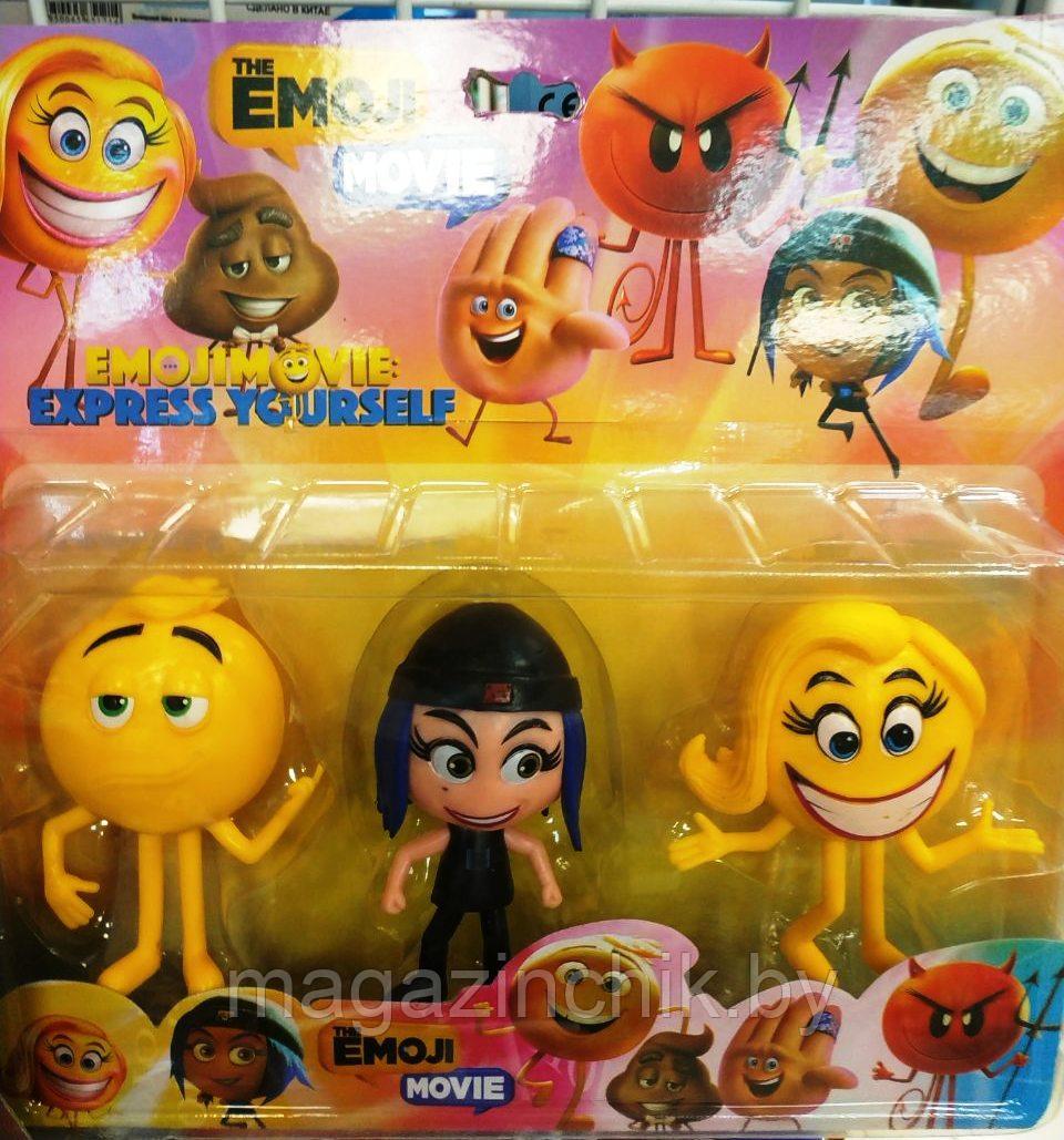 Набор фигурок Эмоджи, 3 героя, Emoji - фото 1 - id-p104452863