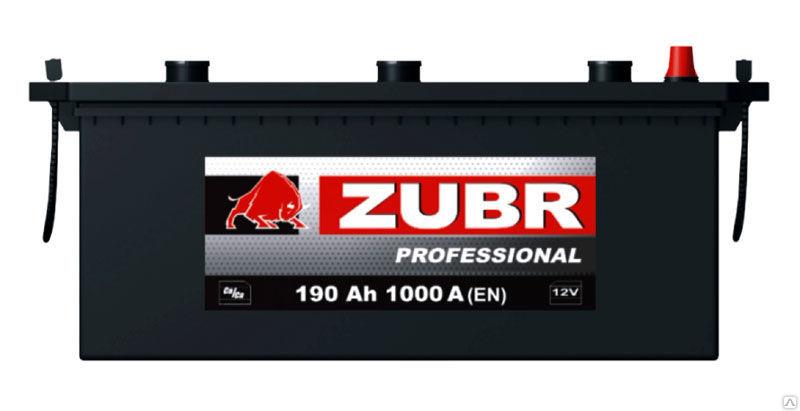 Аккумуляторная батарея ZUBR PROFESSIONAL 190 Ah  L+ 4810728002011