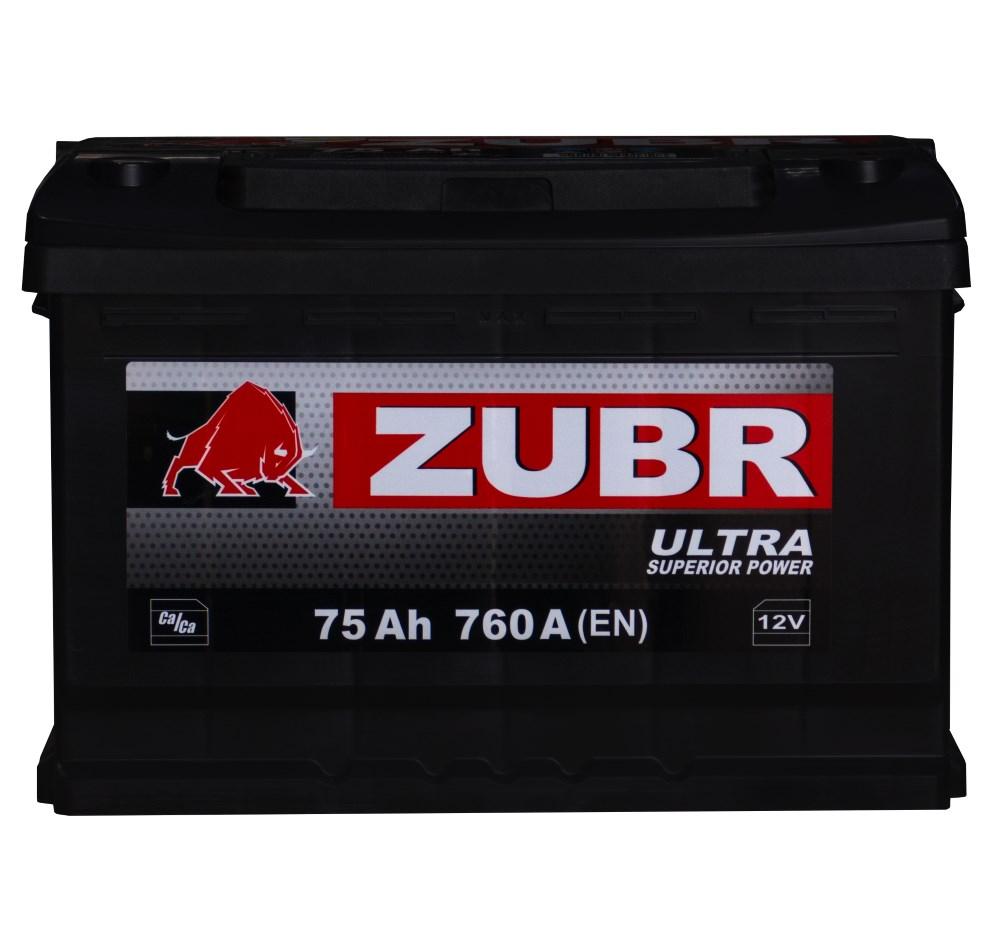 Аккумуляторная батарея  75 Ah  ZUBR ULTRA