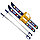 Лыжи детские "Олимпик-спорт", длина 66 см, палки 75 см (в сетке), фото 2