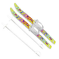 Лыжи детские "Лыжики пыжики" с палками (в сетке, длина 75 см) 330061-00