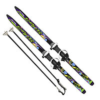 Лыжи подростковые "Ski Race", длина 120 см, с палками 95 см (крепление "цикл") 5272-00