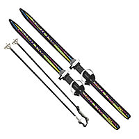 Лыжи подростковые "Ski Race", длина 140 см, с палками 105 см (крепление "цикл") 5296-00