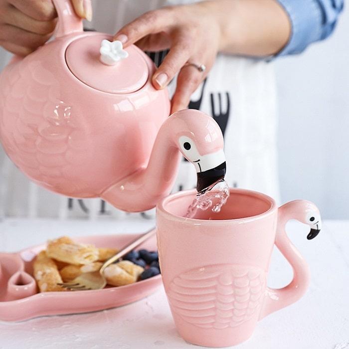 Подарочный чайный набор «Розовый Фламинго» 3 предмета - фото 2 - id-p104496790