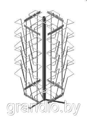 Cтойка а4 настольная вращающаяся для буклетов 16 карманов