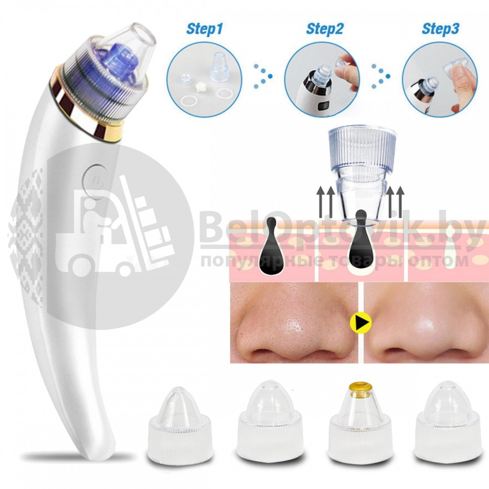 Устройство для очистки пор DermaSuction (Вакуумный очиститель пор) - фото 2 - id-p104501606