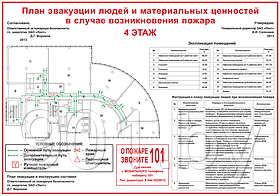 План эвакуации  420*530/пластик