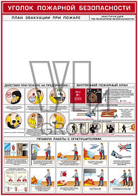 Уголок пожарной безопасности (карман АЗ, А4)