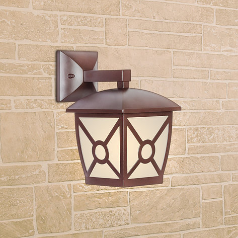 Настенный уличный светильник Columba D GL 1022D коричневый, фото 2