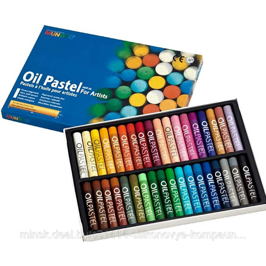Пастель MUNGYO масляная "Oil" 36 цветов в наборах MGMOP36 - фото 1 - id-p104522779