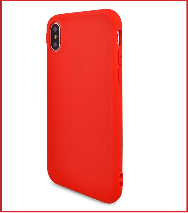 Чехол-накладка для Apple Iphone X / Xs (силикон) красный