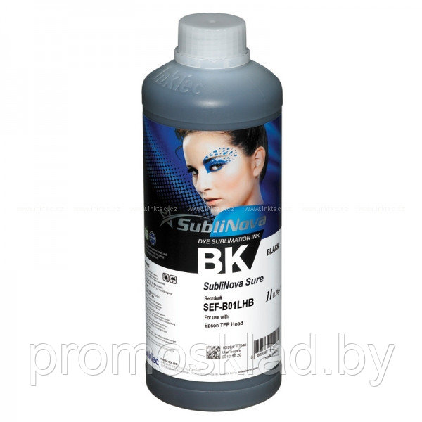 Чернила для сублимации InkTec (Корея),1 литр, цвет черный - фото 1 - id-p104547608