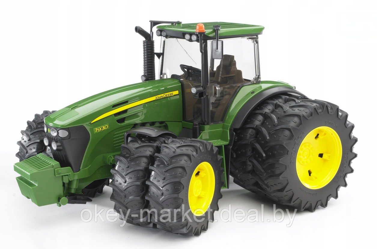 Игрушка Bruder трактор John Deere 7930 с двойными колёсами 03052 - фото 1 - id-p104550150