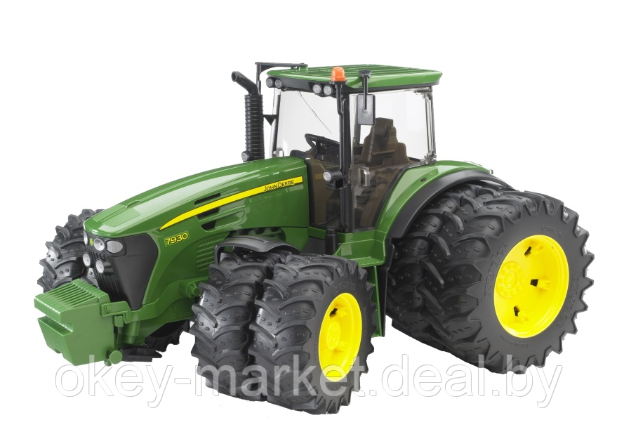 Игрушка Bruder трактор John Deere 7930 с двойными колёсами 03052 - фото 2 - id-p104550150