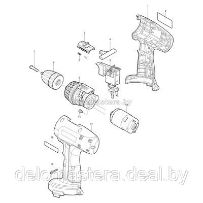 Двигатель переменного тока для ELM3300/1100 Вт Makita (664563650) (оригинал) - фото 1 - id-p104550293