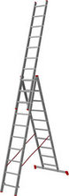 Лестница-стремянка Новая высота алюминиевая трёхсекционная 3x10 (1230310)