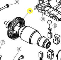 Якорь ротор для JS6506-1E WORTEX M1Q-DU08-55-09