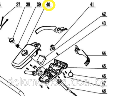 Выключатель в сборе LM4018P WORTEX 7103-312001assy - фото 1 - id-p104553206