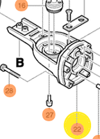 Корпус редуктора JR3000V (159718-1) MAKITA 159718-1 (оригинал)