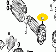 Якорь ротор (оригинал) для GDA280E BOSCH 2604010952 (оригинал)