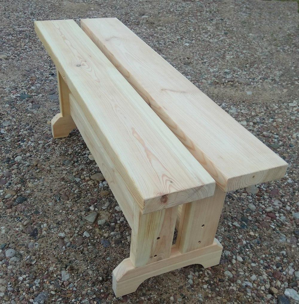 Скамейка (лавка) деревянная 1,0 м - фото 1 - id-p104557329