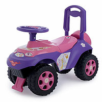Машинка детская Автошка каталка, Чудомобиль Active Baby, музыкальная, багажник, 013117, фиолетово-розовая