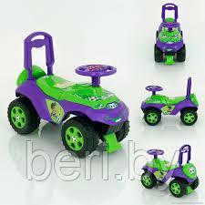 Машинка детская Автошка каталка, Чудомобиль Active Baby, музыкальная, багажник, 013117, фиолетово-розовая - фото 6 - id-p104569758