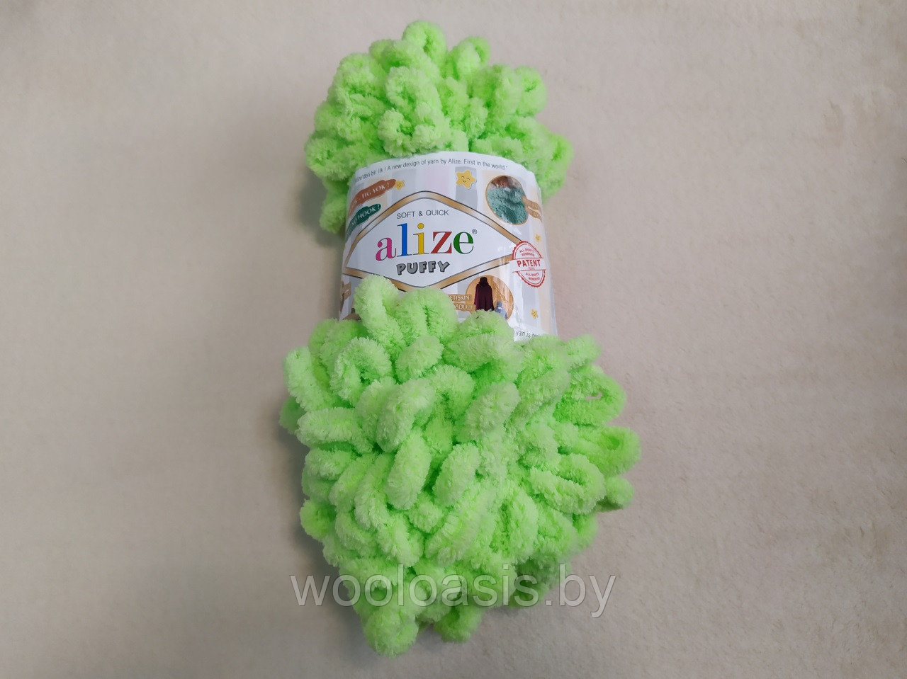 Пряжа Alize Puffy, Ализе Пуффи, турецкая, плюшевая, 100% микрополиэстер, для ручного вязания (цвет 41)