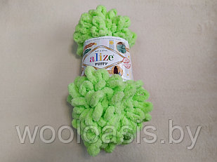 Пряжа Alize Puffy, Ализе Пуффи, турецкая, плюшевая, 100% микрополиэстер, для ручного вязания (цвет 41)