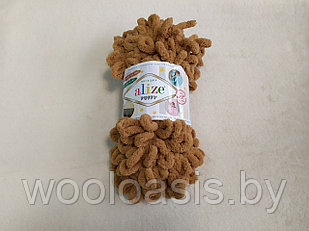 Пряжа Alize Puffy, Ализе Пуффи, турецкая, плюшевая, 100% микрополиэстер, для ручного вязания (цвет 179)