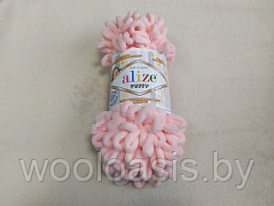 Пряжа Alize Puffy, Ализе Пуффи, турецкая, плюшевая, 100% микрополиэстер, для ручного вязания (цвет 340)