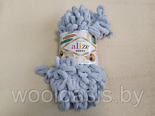Пряжа Alize Puffy, Ализе Пуффи, турецкая, плюшевая, 100% микрополиэстер, для ручного вязания (цвет 416)