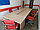 Набор офисной мебели с креслами, цвет сонома. Пять рабочих мест. В наличии, фото 7