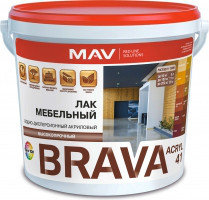 Лак мебельный BRAVA ACRYL 41 11 л., фото 2