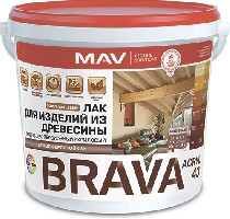 Лак для изделий из древесины BRAVA ACRYL 43 3 л.