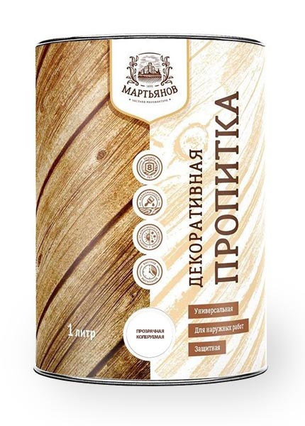 Декоративная масляная пропитка «Мартьянов» 1 л. - купить по лучшей цене ...
