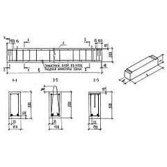Прогоны железобетонные прямоугольного сечения Серия 1.225-2
