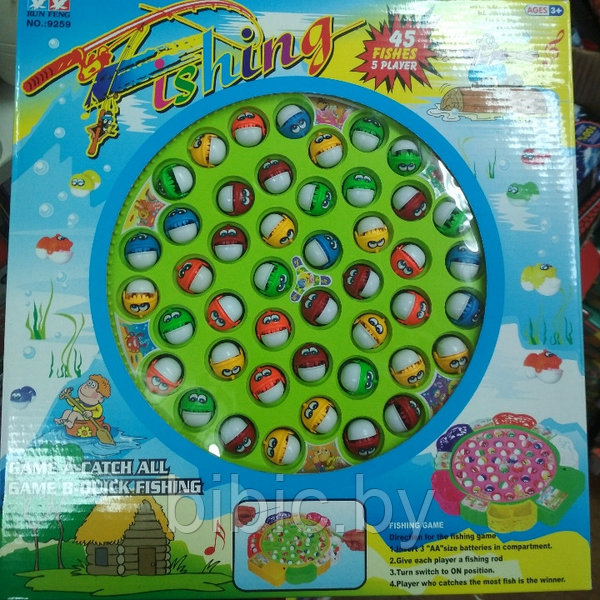 Рыбалка для детей 45 рыбок до 5 игроков: продажа, цена в Минске.  Развивающие и обучающие игрушки от  Любимый детский  интернет-магазин игрушек - 104506618