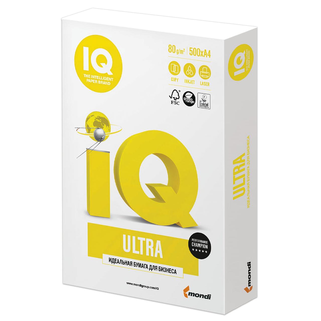 Бумага IQ Ultra А3, 80 г/м2, 500 л. (класс А+) - фото 1 - id-p104592008