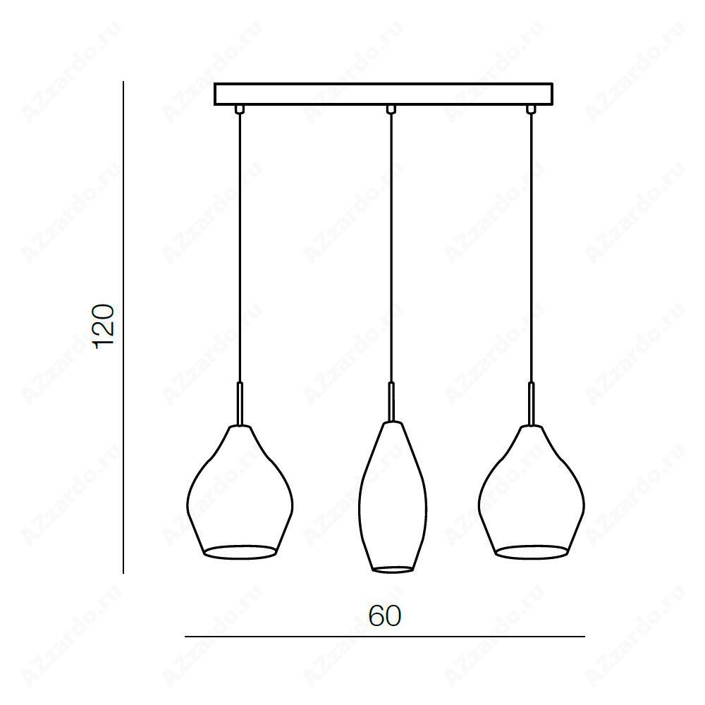 Подвесной светильник AZZARDO AZ2149 Amber milano3 - фото 4 - id-p104596911