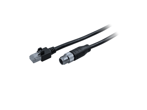 11185190 | Cable GigE M12X/RJ45, STP 30.0m, flex