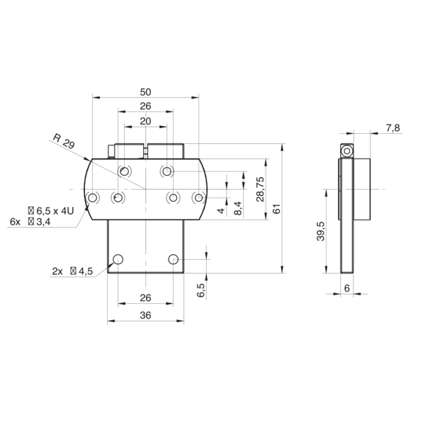 11191852 | Mounting Adapter Type H - фото 2 - id-p104595566